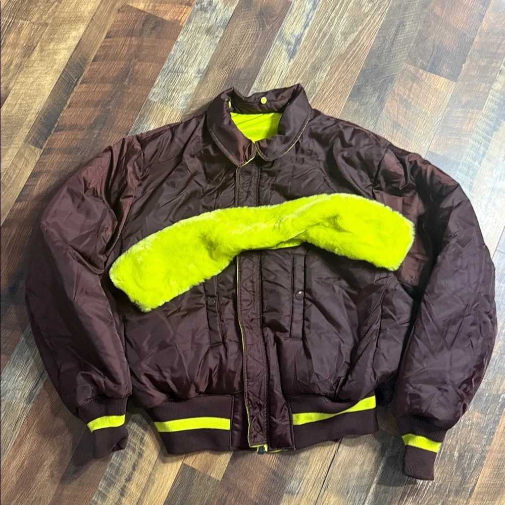 Opening Ceremony x Alpha Industries Reversible B-15 Bomber Jacket - Neon Yellow